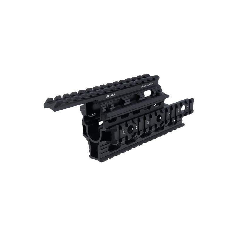 Guardamano nero con Weaver per AK47