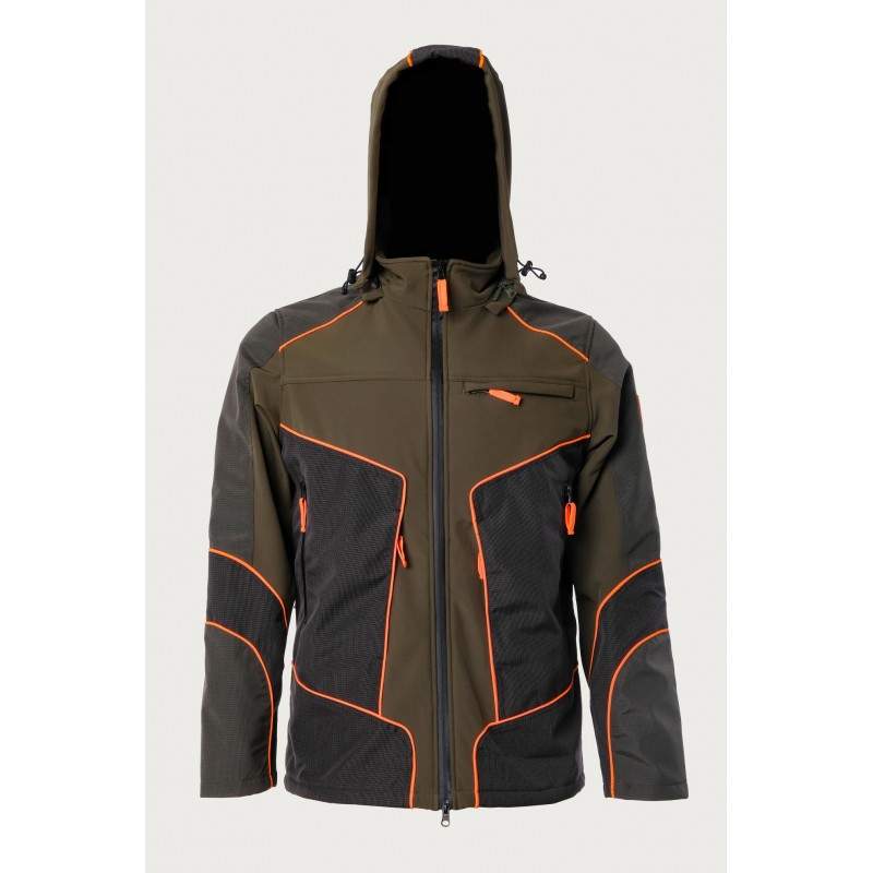 Giacca RS Hunting LV153 in softshell arancio