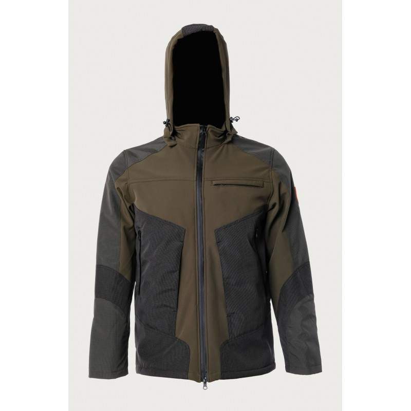 Giacca RS Hunting LV153 in softshell verde Giacca RS Hunting LV153 in softshell verde