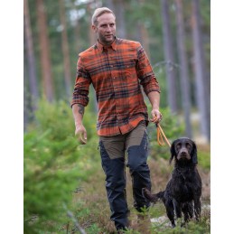 Camicia in flanella Interjakt HW124F Fain Skjorta ORANGE