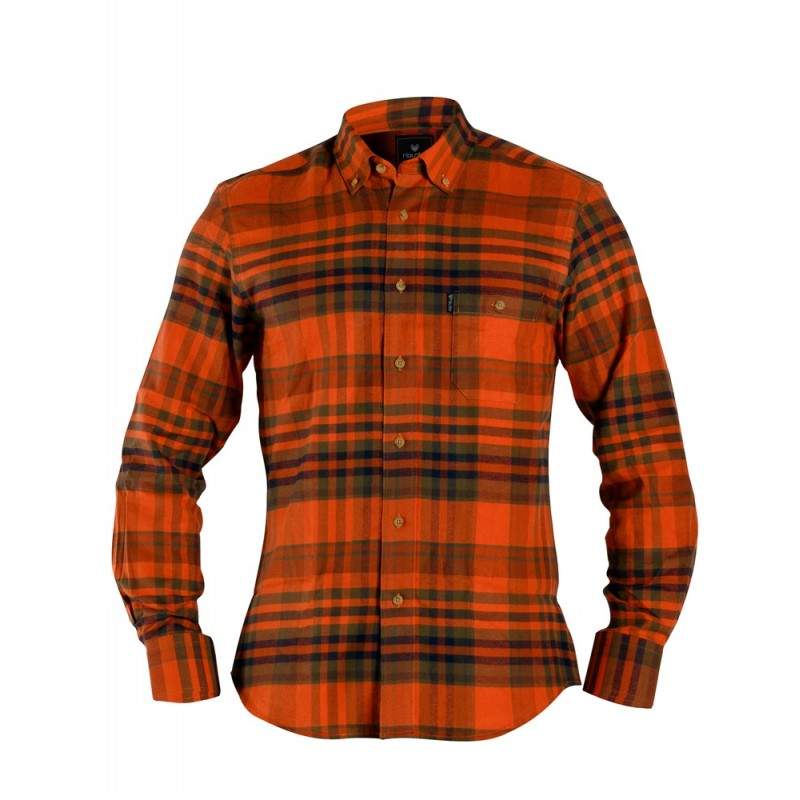 Camicia in flanella Interjakt HW124F Fain Skjorta ORANGE