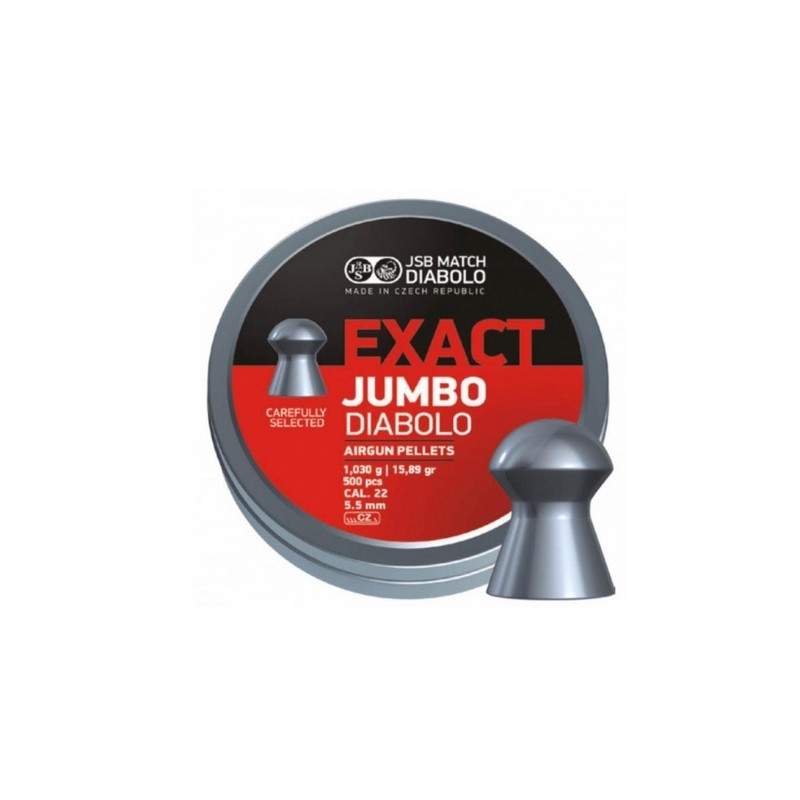 Piombini PALLINI JSB EXACT JUMBO CAL 5.52 CZ X 500 546247-500 Piombini PALLINI JSB EXACT JUMBO CAL 5.52 CZ X 500 546247-500