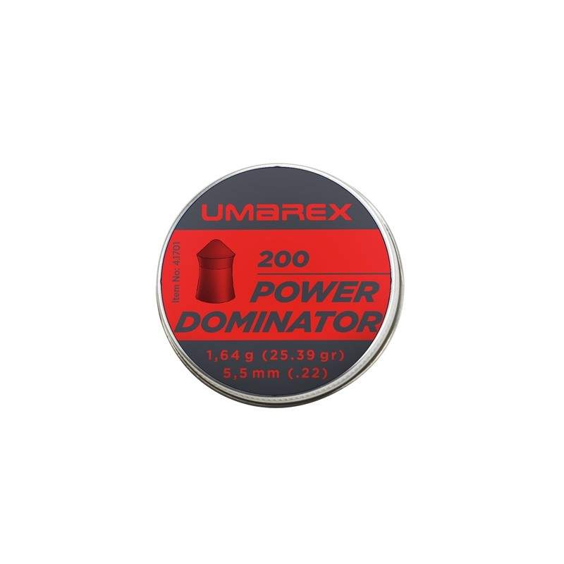 Piombini Pallini UMAREX PELLET POWER DOMINATOR 5,5MM 200PCS Piombini Pallini UMAREX PELLET POWER DOMINATOR 5,5MM 200PCS