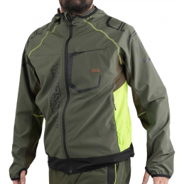 Giacca Masseria Light Softshell Illinois 62 Verde Fluo