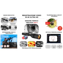 Ottica termica Mars 5 LRF 320x240, 4-16x-LRF