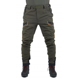 Pantalone Masseria 4way stretch verde arancio 19