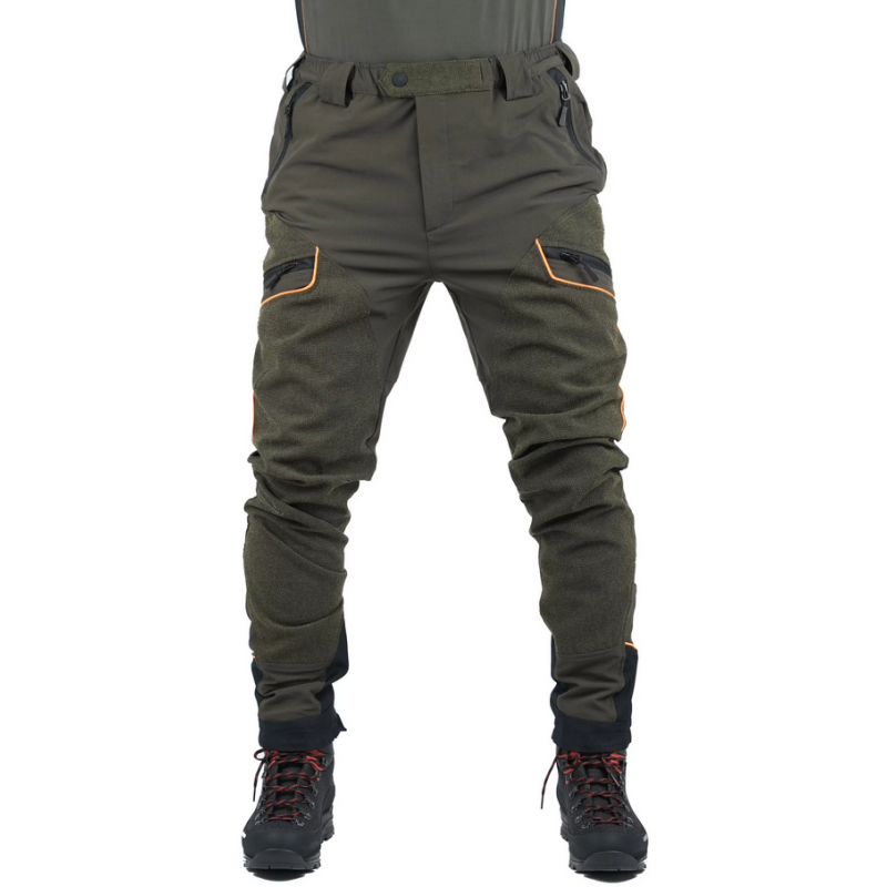 Pantalone Masseria 4way stretch verde arancio 19 Pantalone Masseria 4way stretch verde arancio 19