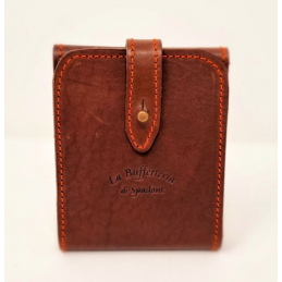 Porta licenza in cuoio marrone Buffetteria Spadoni 268