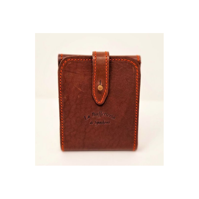 Porta licenza in cuoio marrone Buffetteria Spadoni 268
