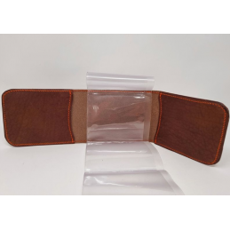 Porta licenza in cuoio marrone Buffetteria Spadoni 268