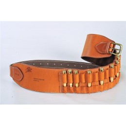 Cartuccera cuoio marrone per carabina Buffetteria Spadoni 144