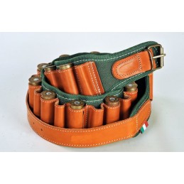 Cartuccera fucile in Cordura Dupont & cuoio 30 celle