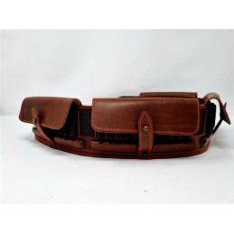 Cartuccera per carabina in cuoio 40 celle coperte 272