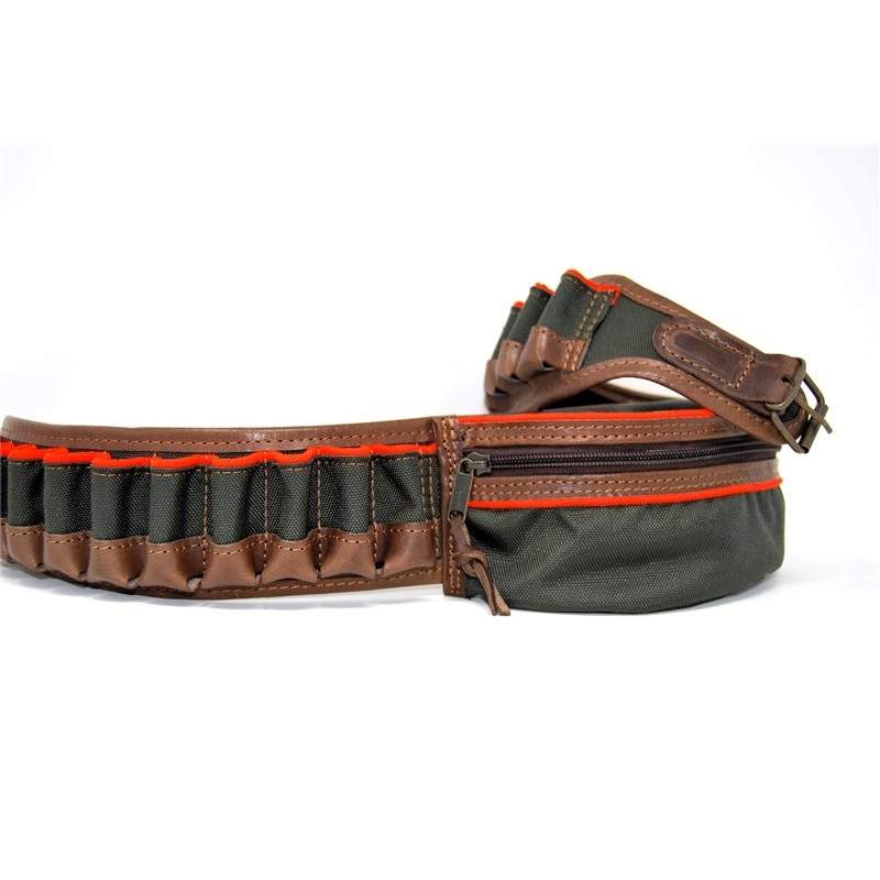 Cartuccera per fucile in Cordura Dupont con marsupio centrale