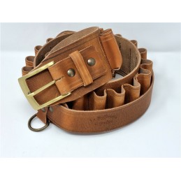 Cartuccera per fucile in pellame Old Style 344