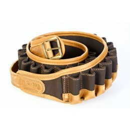 Cartuccera fucile in Canvas e cuoio 535