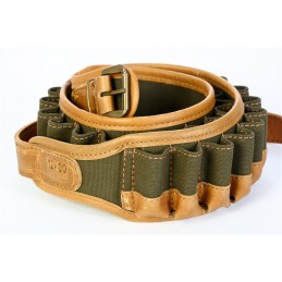 Cartuccera fucile in Canvas e cuoio 535