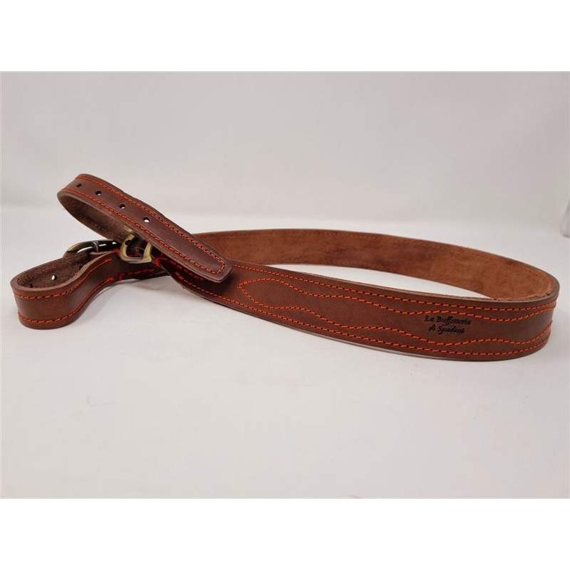 Cinghia per fucile in cuoio mm30 cucita a mano