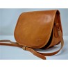 Borsa in cuoio naturale tinto in botte