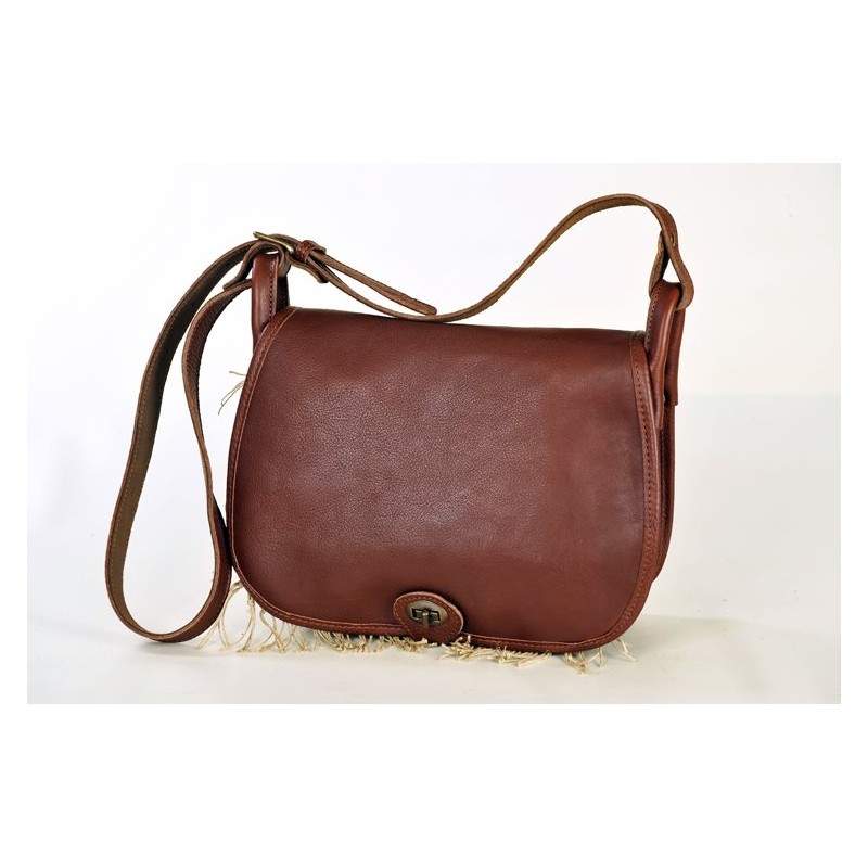 Carniere cuoio volanato