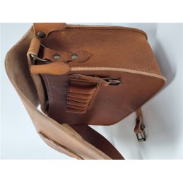 Borsa Carniere in pellame Old Style