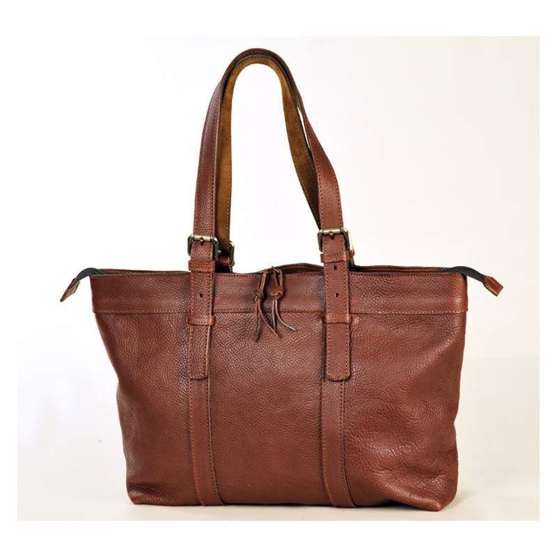 Borsa "IRENE" in cuoio volanato