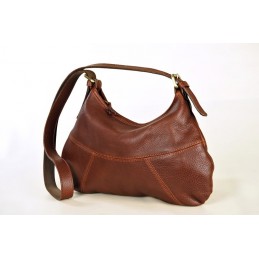 Borsa " MARTINA " in cuoio volanato