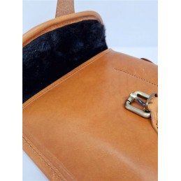 Fodero cuoio cognac per fucile smontato