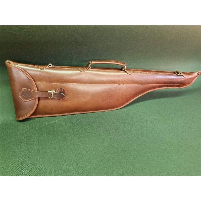 Fodero cuoio cognac per fucile smontato Fodero cuoio cognac per fucile smontato