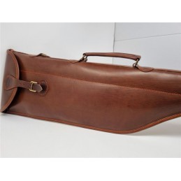 Fodero cuoio cognac per fucile smontato Fodero cuoio cognac per fucile smontato
