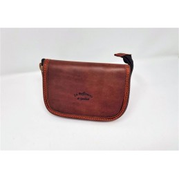 Porta strozzatori o prolunghe in cuoio marrone