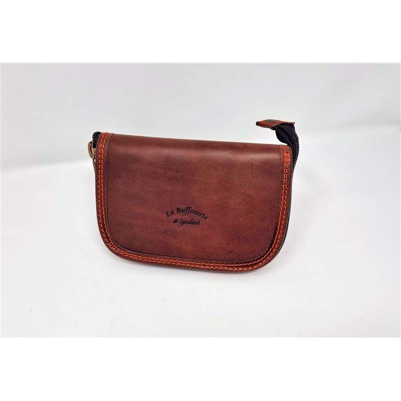 Porta strozzatori o prolunghe in cuoio marrone