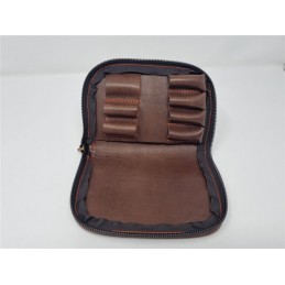 Porta strozzatori o prolunghe in cuoio marrone