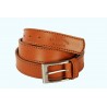 Cintura in cuoio marrone mm 35