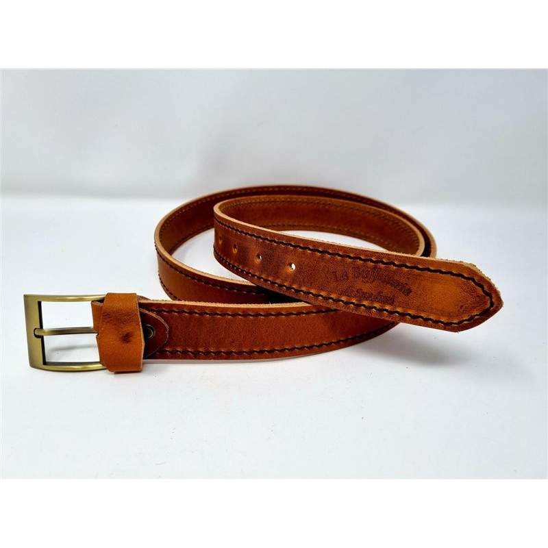 Cintura pantalone 35mm in pellame Old Style cucita a spago Cintura pantalone 35mm in pellame Old Style cucita a spago