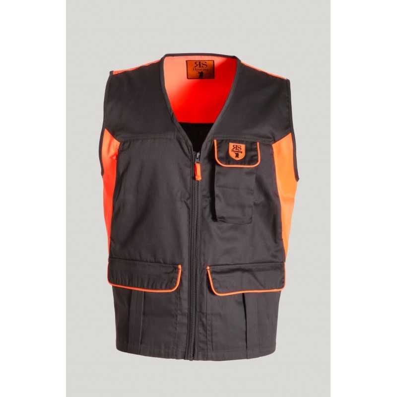 Gilet RS Hunting LV740 in misto cotone arancio