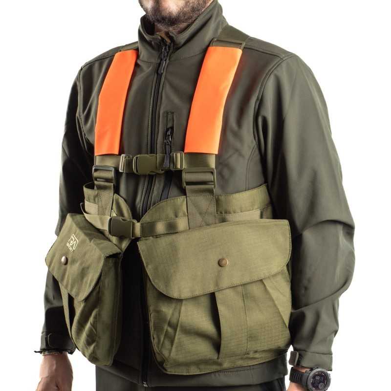 Trisacca RA verde con inserti arancio RA Trisacca RA verde con inserti arancio RA