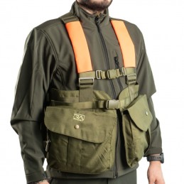 Trisacca RA verde con inserti arancio RA Trisacca RA verde con inserti arancio RA