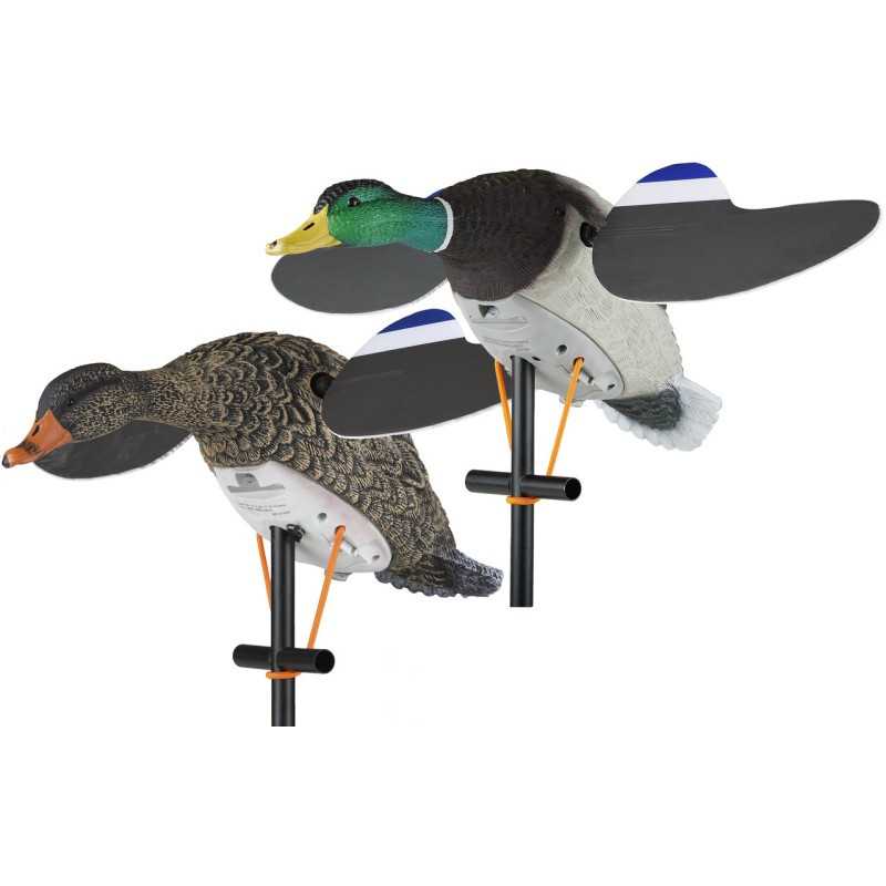 Coppia di germani ad ali rotanti Lucky Duck Lucky Pair Coppia di germani ad ali rotanti Lucky Duck Lucky Pair