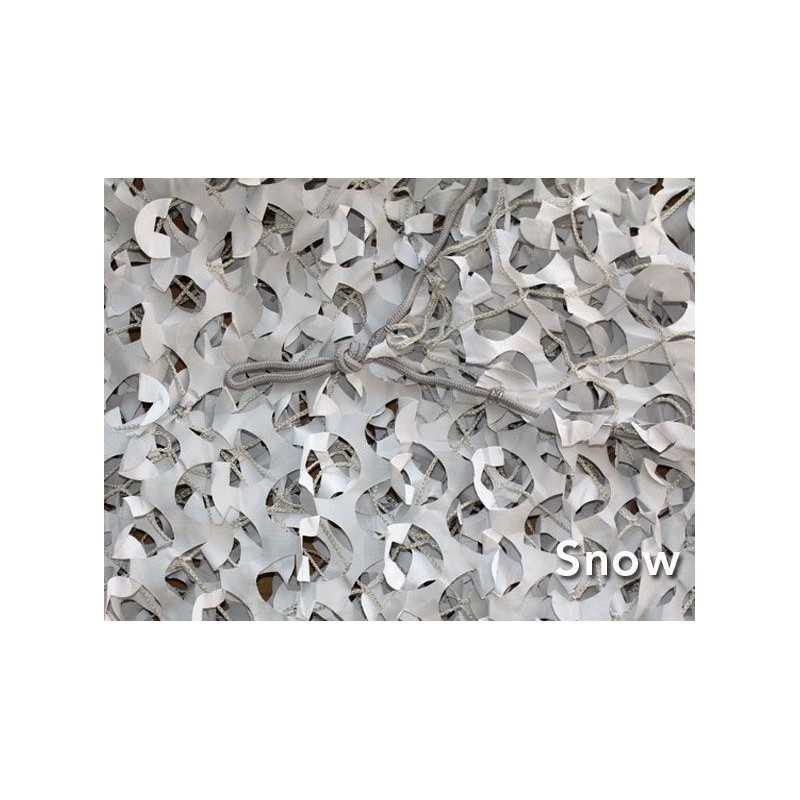 Rete tridimensionale camo neve con rinforzo 6 x 1.6 m
