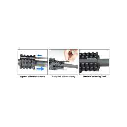 AR15 - QUAD RAIL GAS BLOCK PICATINNY