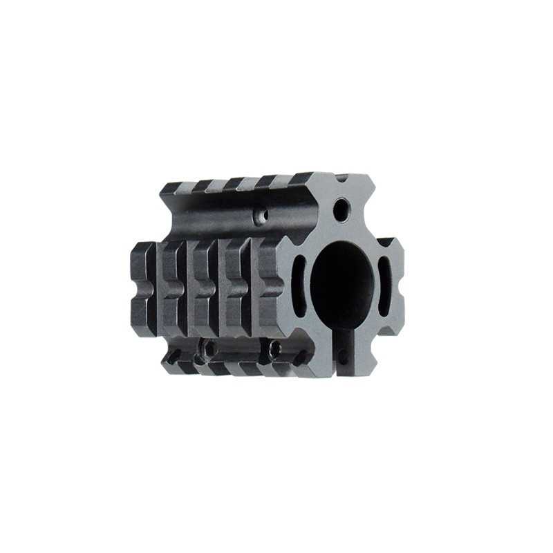 AR15 - QUAD RAIL GAS BLOCK PICATINNY