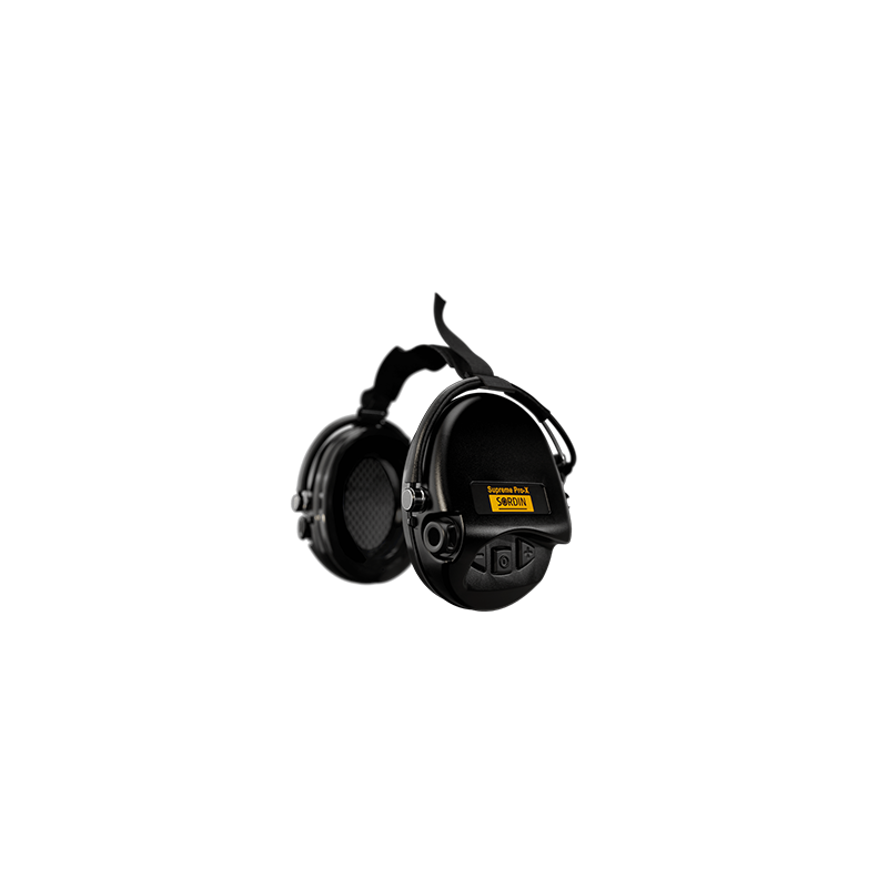 Cuffia amplificata antirumore MSA Sordin Supreme Pro X Black