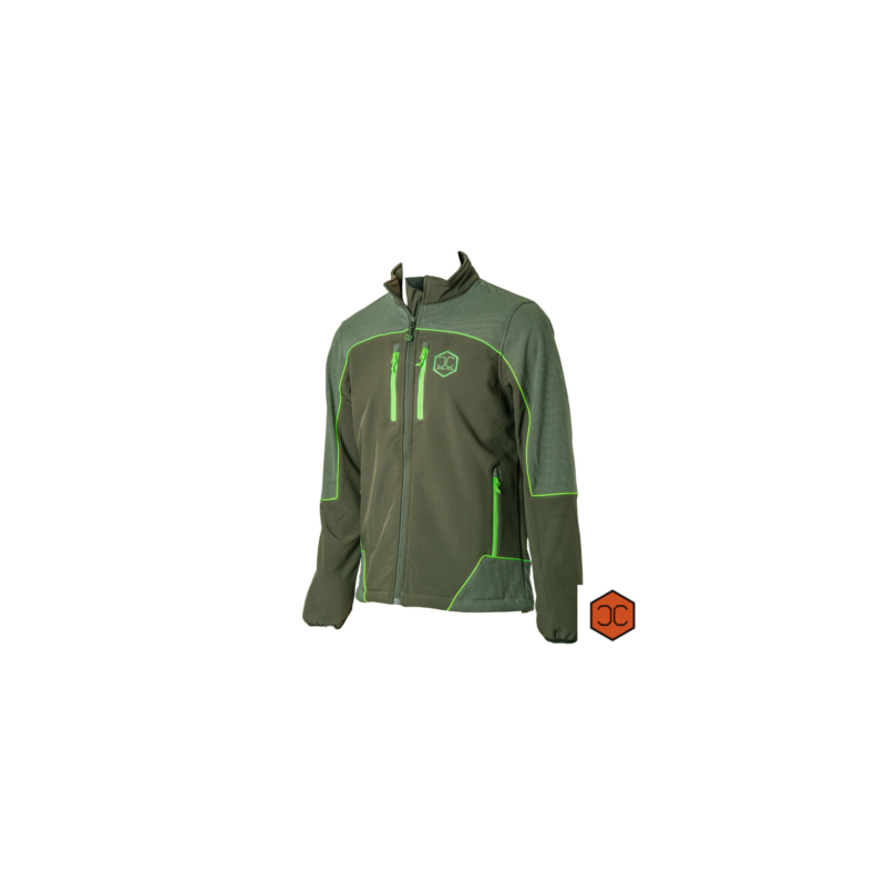 Giacca Capone Caccia Softshell Cervo Verde Fluo Giacca Capone Caccia Softshell Cervo Verde Fluo