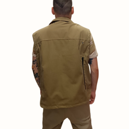 Gilet Quinta Regina Woodcock in cotone cerato antispine