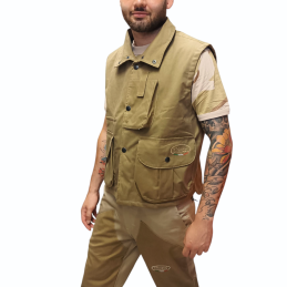 Gilet Quinta Regina Woodcock in cotone cerato antispine