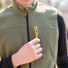 Gilet in Pile Kapriol verde