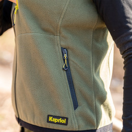 Gilet in Pile Kapriol verde