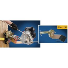 Piastra di ancoraggio oscillante per verricello a motore