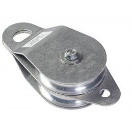 Carrucola doppia con flange rotanti in inox